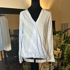 Lightweight wrap around blouse